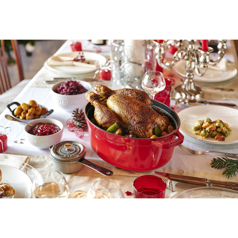 Staub Cast Iron Oval Cocotte & Reviews | Wayfair